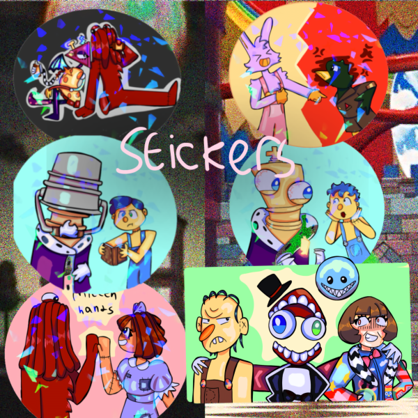 Dont hug the digital circus stickers