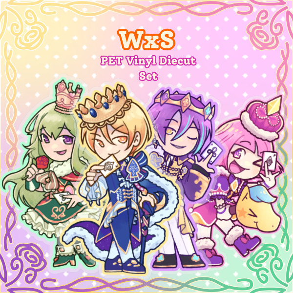 WxS PET Vinyl Sticker set