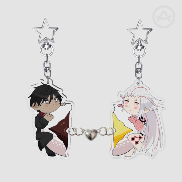 Falco & Aiba magnetic linking keychains [AITSF]
