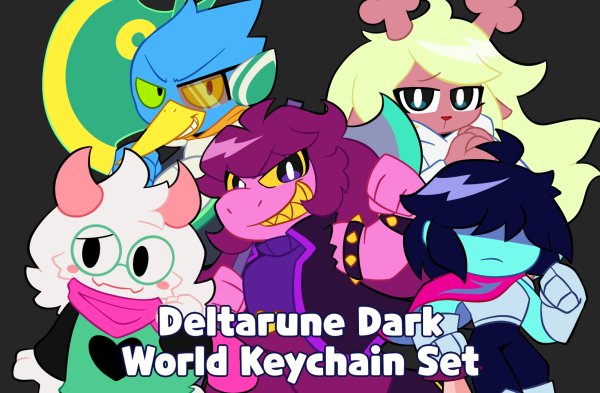 Deltarune Dark World Keychain Set
