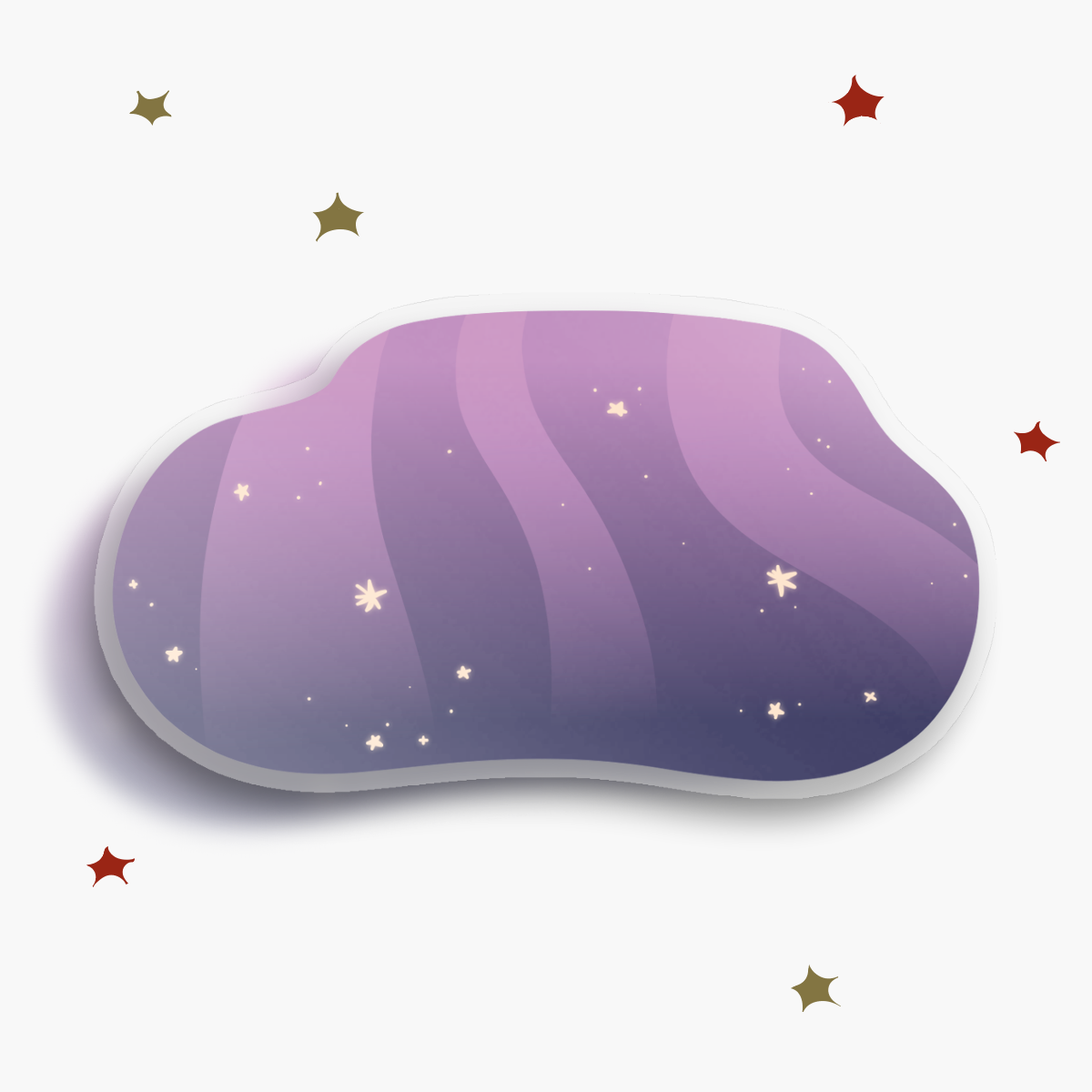 Starry Night (Purple) Sticker 