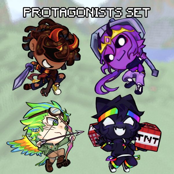 Unstable Universe Minecraft Protagonists Set