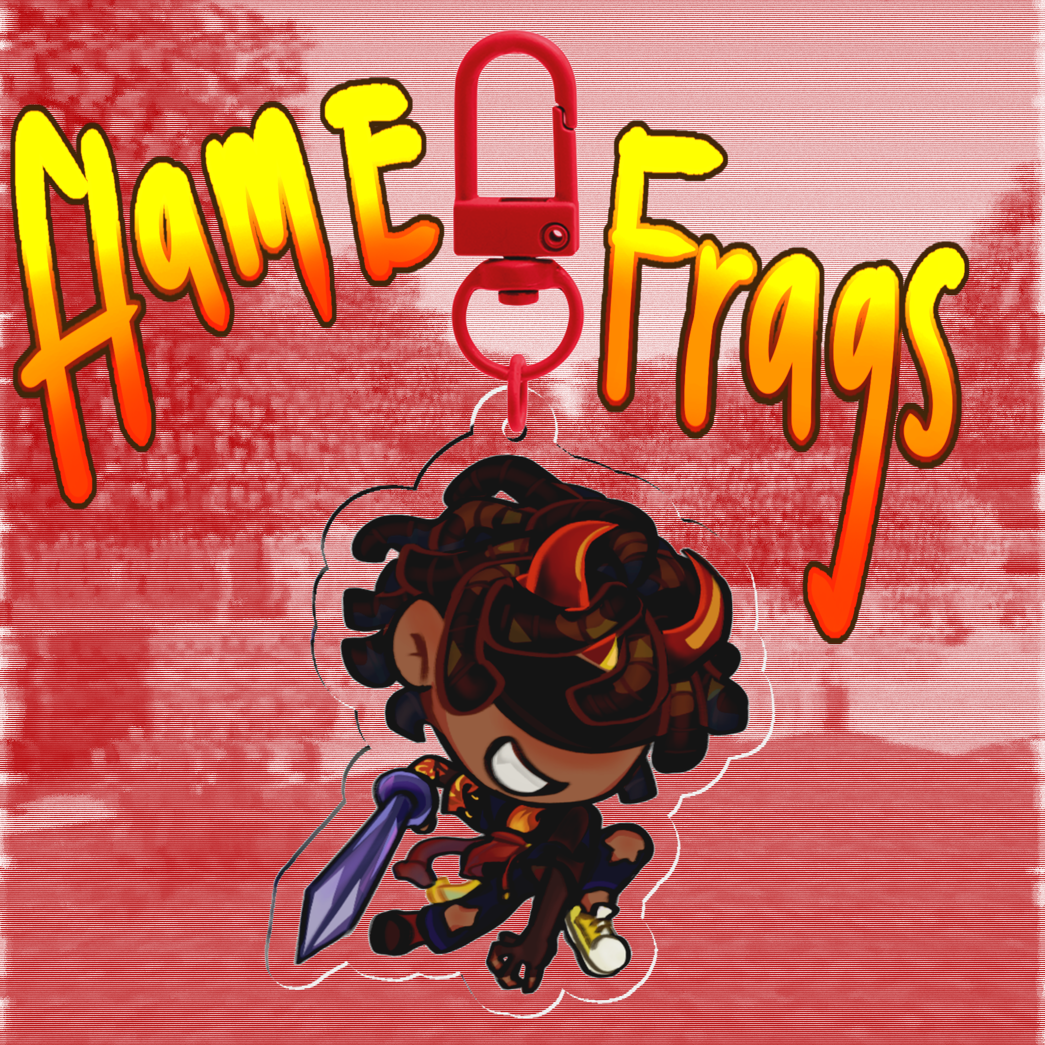 FlameFrags Unstable Universe SMP acrylic keychain charm