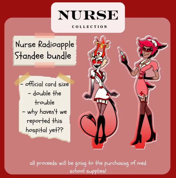 Nurse Radioapple Standee | BUNDLE