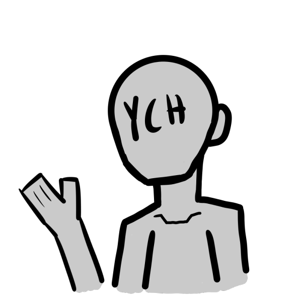YCH waving keychain