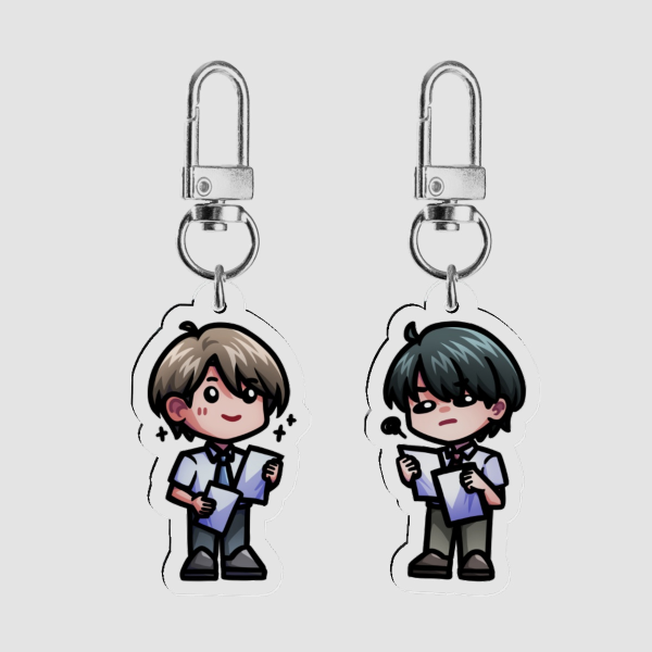 Kurosawa x Adachi Acrylic Keychain Set
