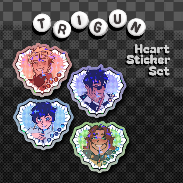 Trigun Heart Sticker Set
