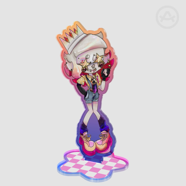 Phil Brine Coloured Edge Acrylic Standee