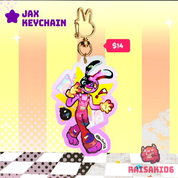 Jax Digital Circus || Acrylic Keychain