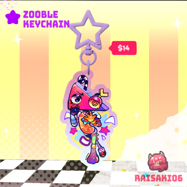 Zooble Digital Circus || Acrylic Keychain