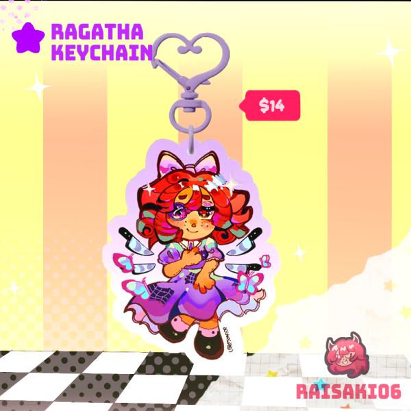 Ragatha Digital Circus || Acrylic Keychain