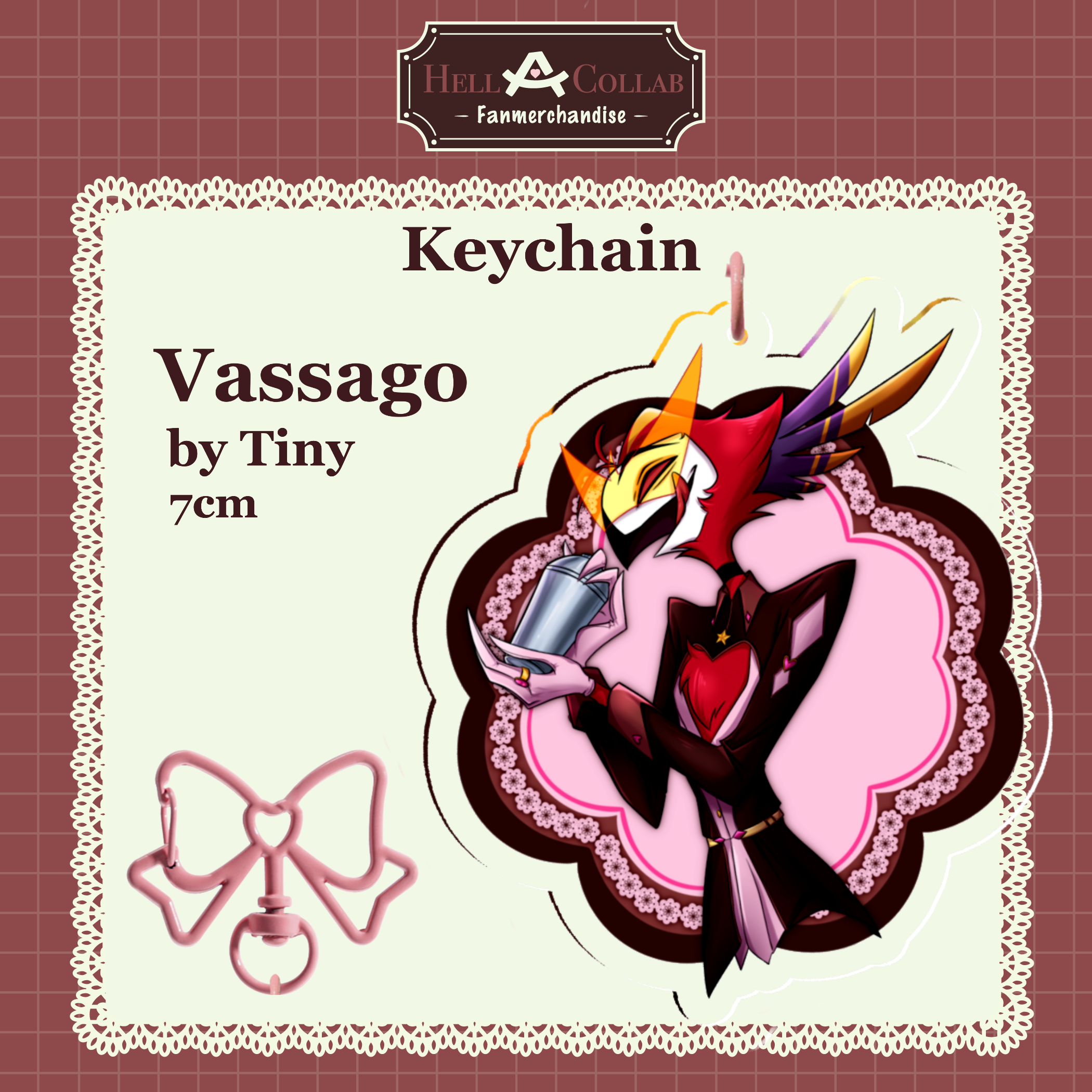 Vassago | Acrylic Keychain || Maid Cafe Hell-a-Collab