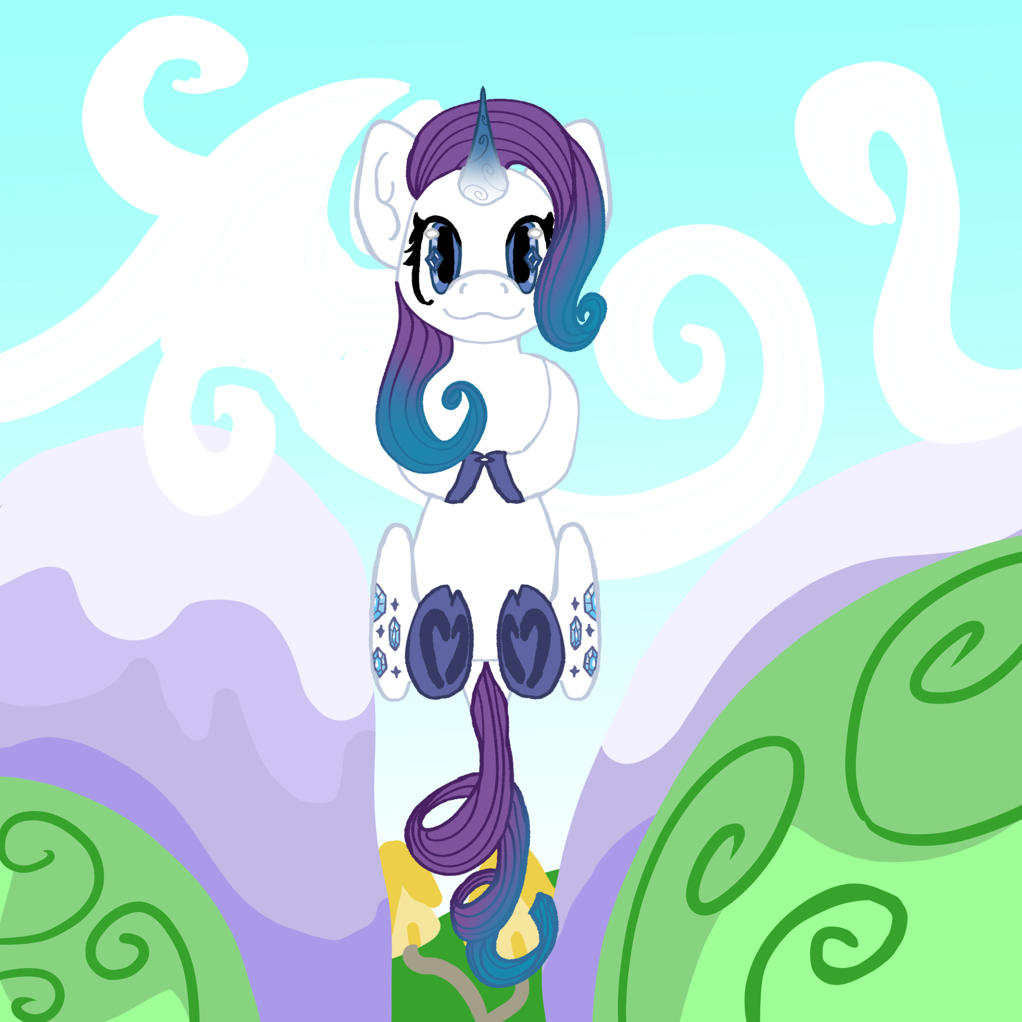 Rarity Tail Keychain