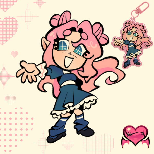 Lizzie | Epoxy Keychain