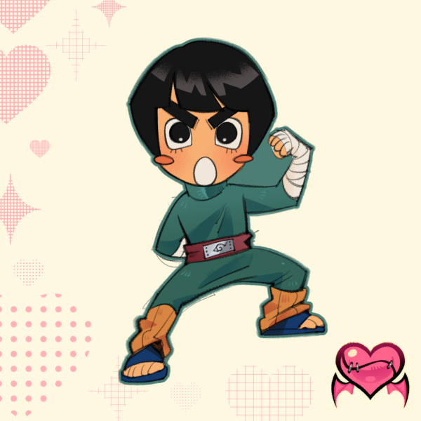 Rock Lee | Epoxy Keychain