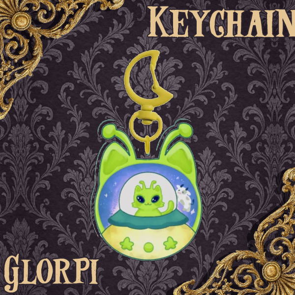 Glorpi Cat | Clear Acrylic Keychains