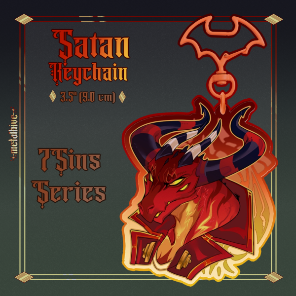 Satan ✰✮ Keychain