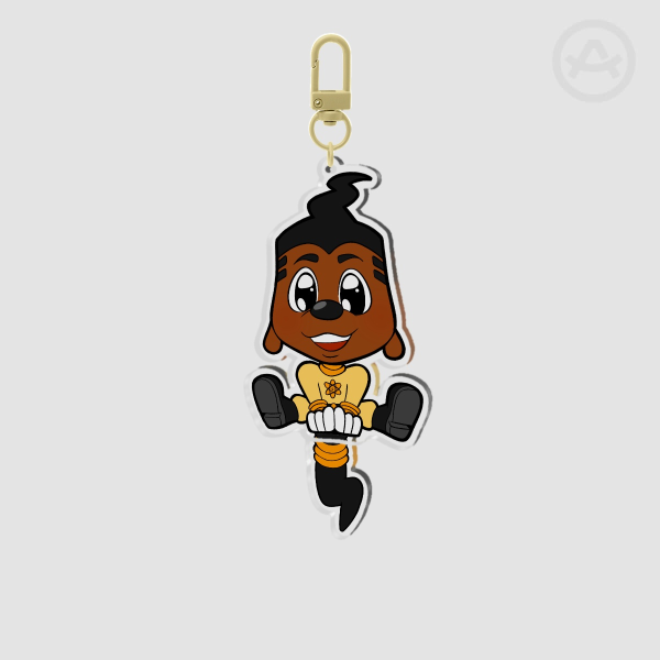 Powerline Wagging Tail Keychain