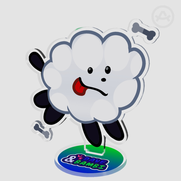 Pet cloud standee (Dave and bambi)