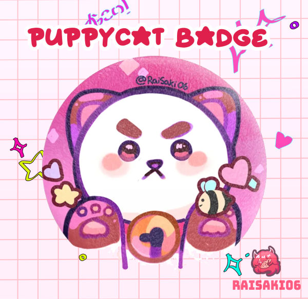 Puppycat‬ || Plush Badges