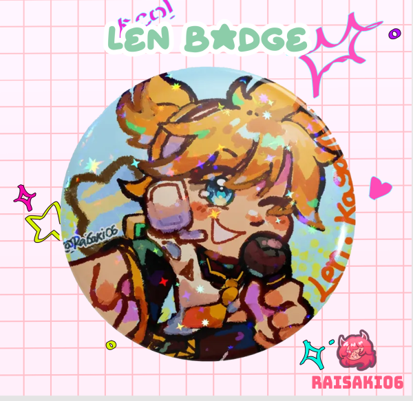 Len Kagamine‬ || Button Pins
