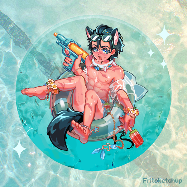 Garu Summer! Acrylic Coaster