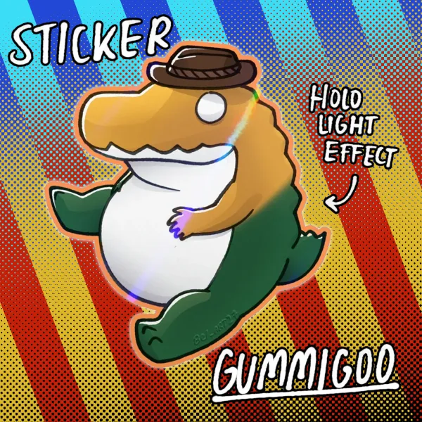 Gummygoo Colored Edge Die Cut Stickers