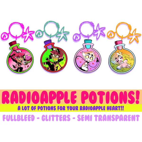 Radioapple Potions (orange ducks) [Semi-transparent]