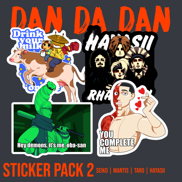 Dan Da Dan Meme Stickers (Set 2)