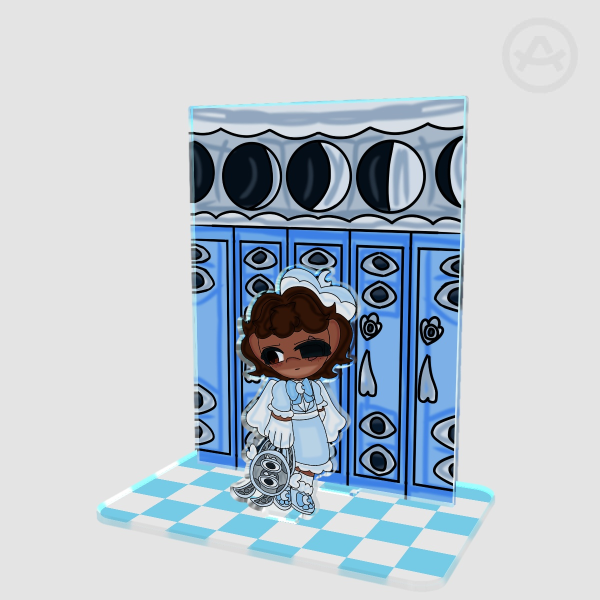 Mimi Moonlight Double Insert Acrylic Standee