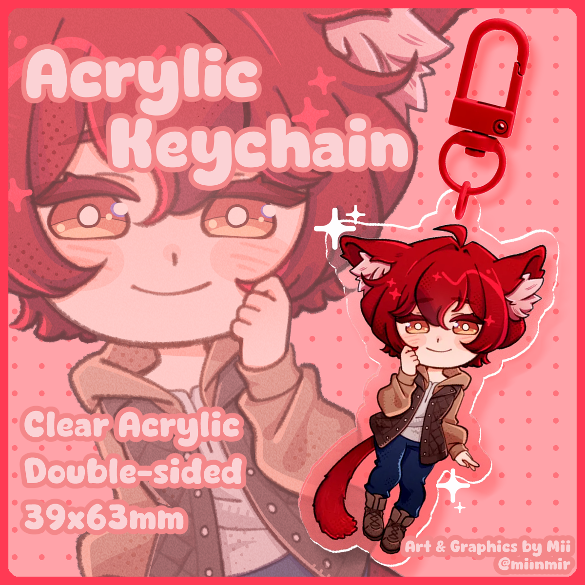 [Our Life] Renee Kitty Acrylic Keychain ♡