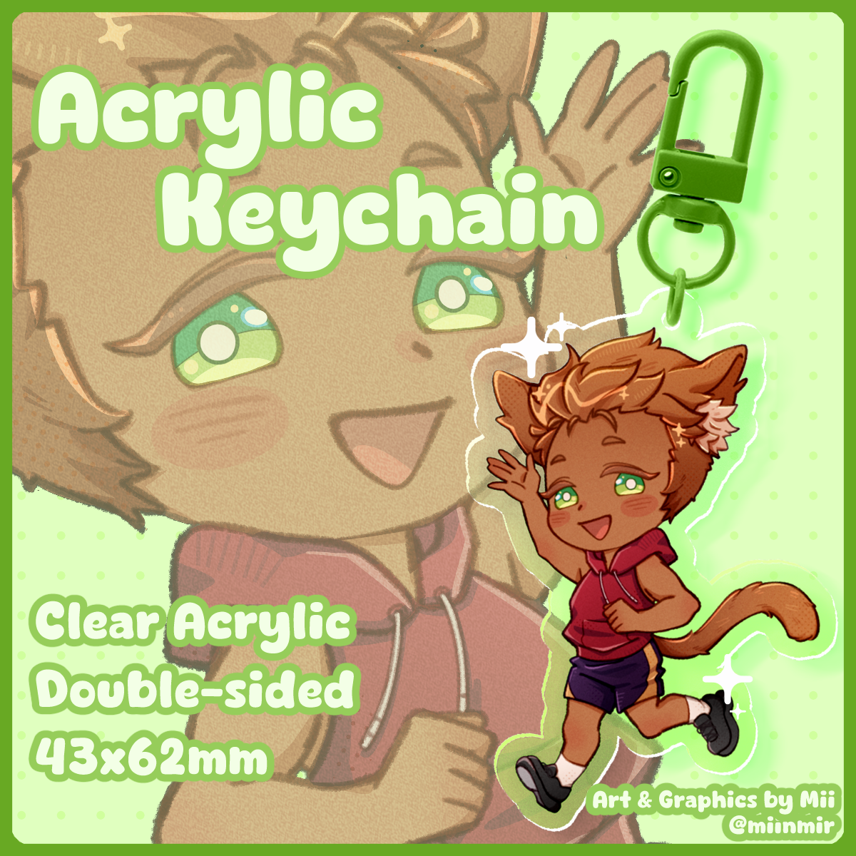 [Our Life] Derek Kitty Acrylic Keychain ♡
