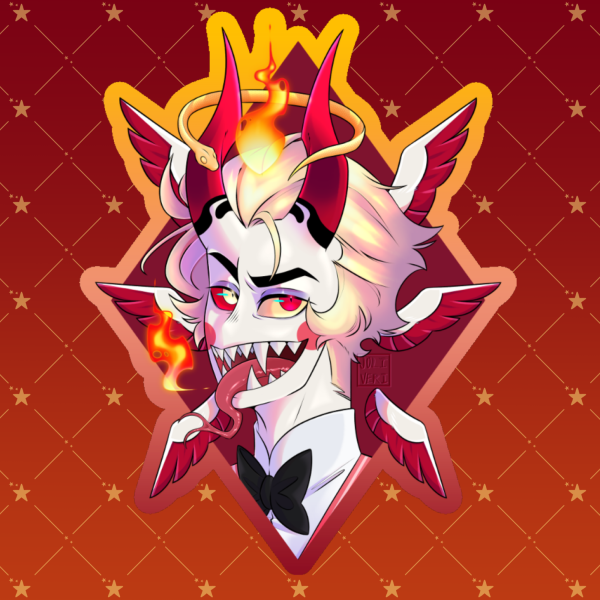 Lucifer Morningstar Die Cut Stickers