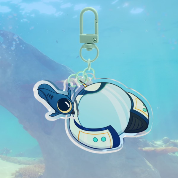 Subnautica: Seamoth and Peeper Keychain