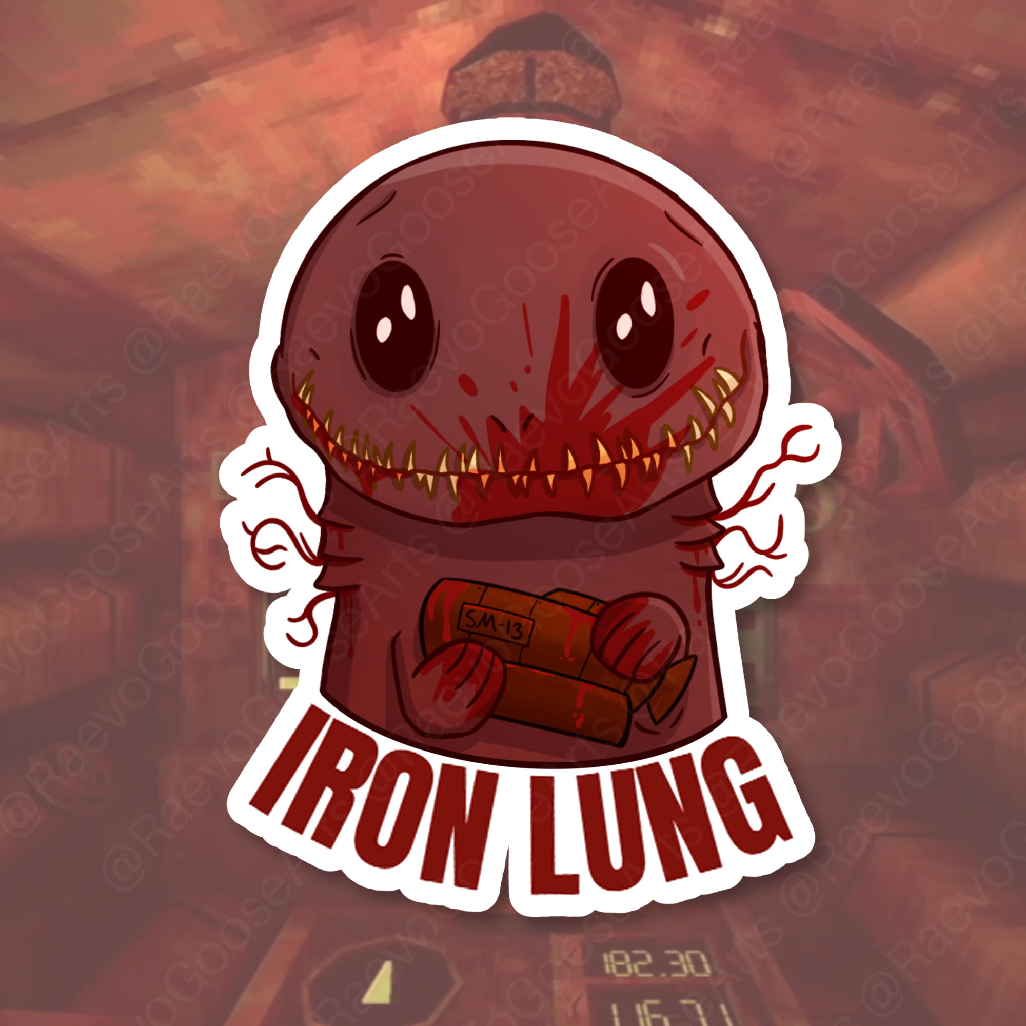 Iron Lung: Blood Eel & SM-13 Sticker