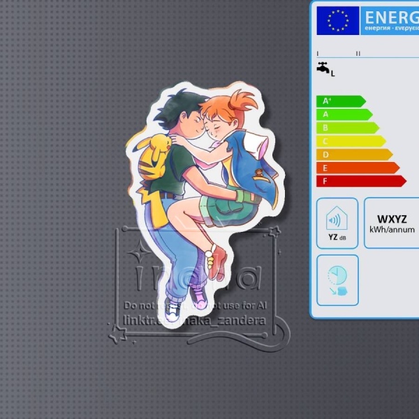 Pokéshipping 💛 Ash x Misty | Fridge Magnet