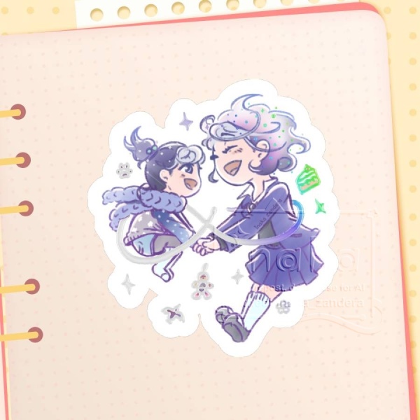 Ran and the Gray World 💜 Foil Sticker