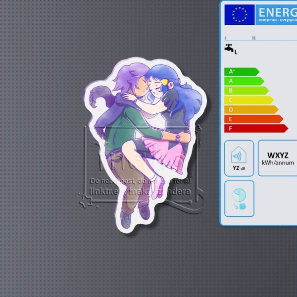 Ikarishipping 💙 Paul x Dawn 💜 | Version B | Fridge Magnet