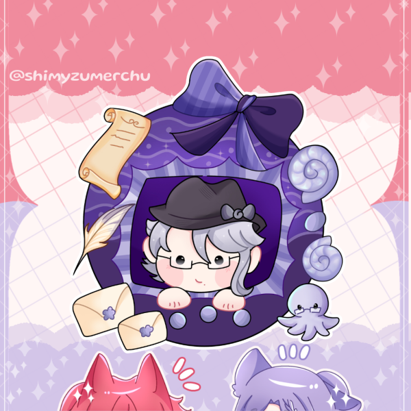 Twisted wonderland Azul Ashengrotto Keychain - Games Anime Keychain