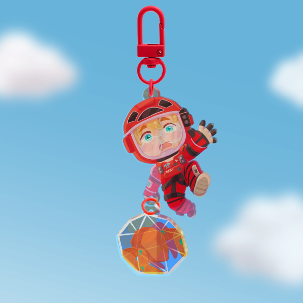 Grace & Rocky Chain Rainbow Keychains [ PROJECT HAIL MARY ]