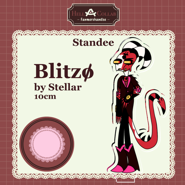 Hellacollab Maid Collab: Blitzø Clear Acrylic Standee