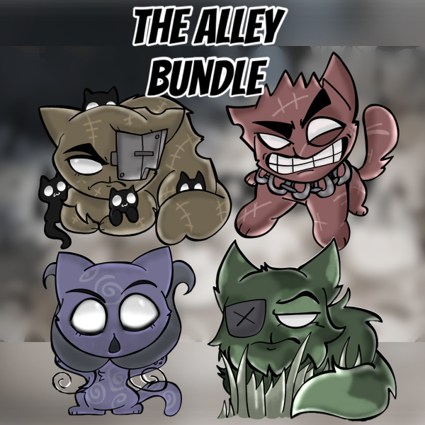 MEWGENICS ALLEY Sticker Bundle +GUN