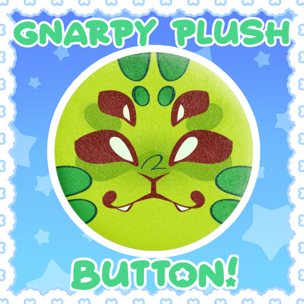 Gnarpy Plush Button