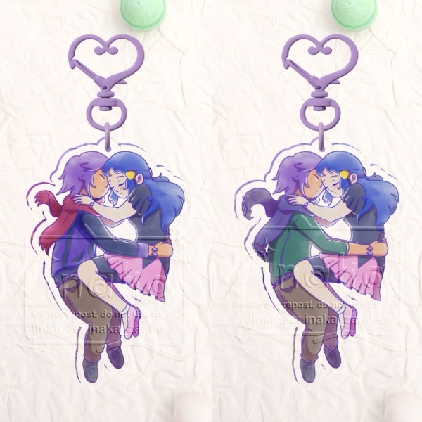 💙 Ikarishipping Clear Acrylic Keychain 💜 | Version A & B | SET OF 2