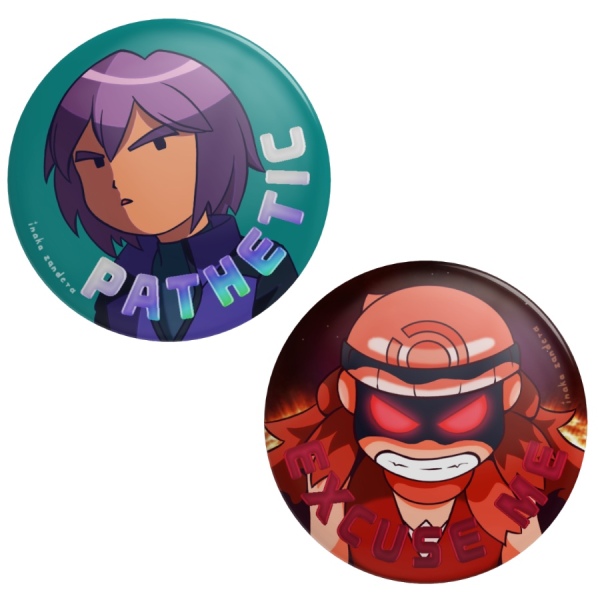 💙 Dawn & Paul Quote Buttons 💜 | SET OF 2 | 2.28"(58mm)