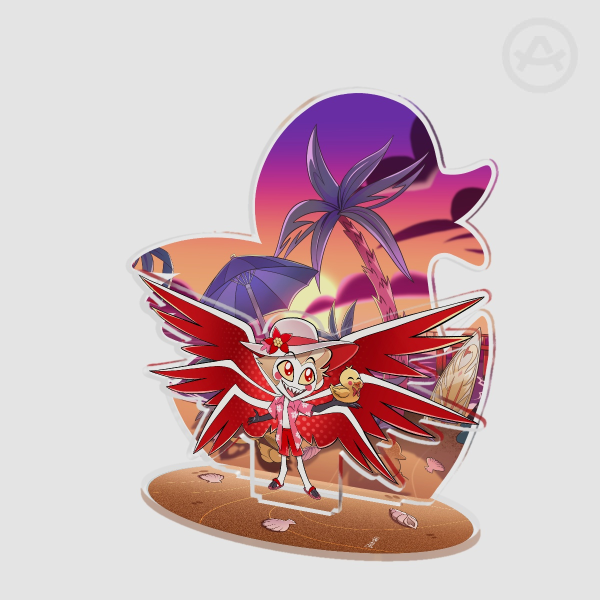 Lucifer Summer Edition Hazbin Hotel Double Insert Acrylic Standees