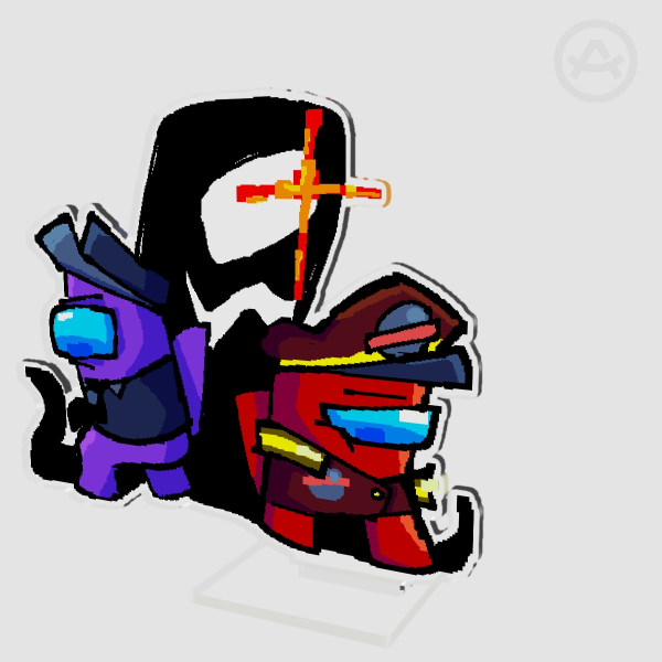 Red and Purple (Among Us) Acrylic Standee