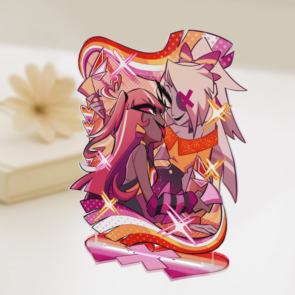 Velvette + Vaggie/Vaggi Pride '26 Fanmerch Standee