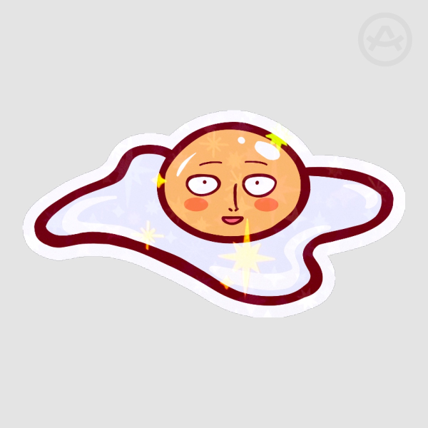 Holo Star Sticker - Saitama - One Punch Man Anime OPM