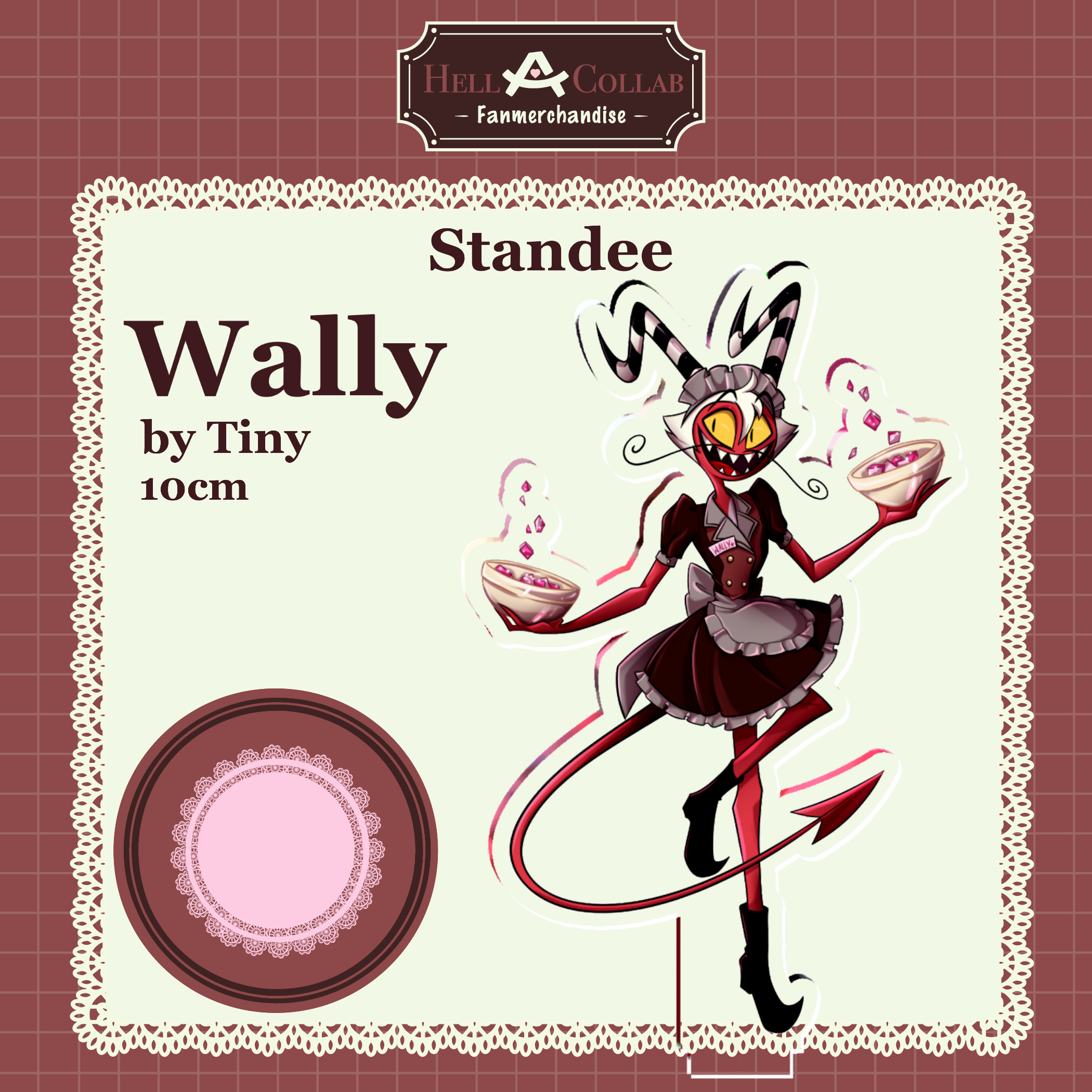 Wally | Standee | Maid Cafe Hell-a-Collab